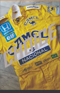 Ayrton Senna 1986 Camel Replica Embroidered patches Suit Endless Racewear