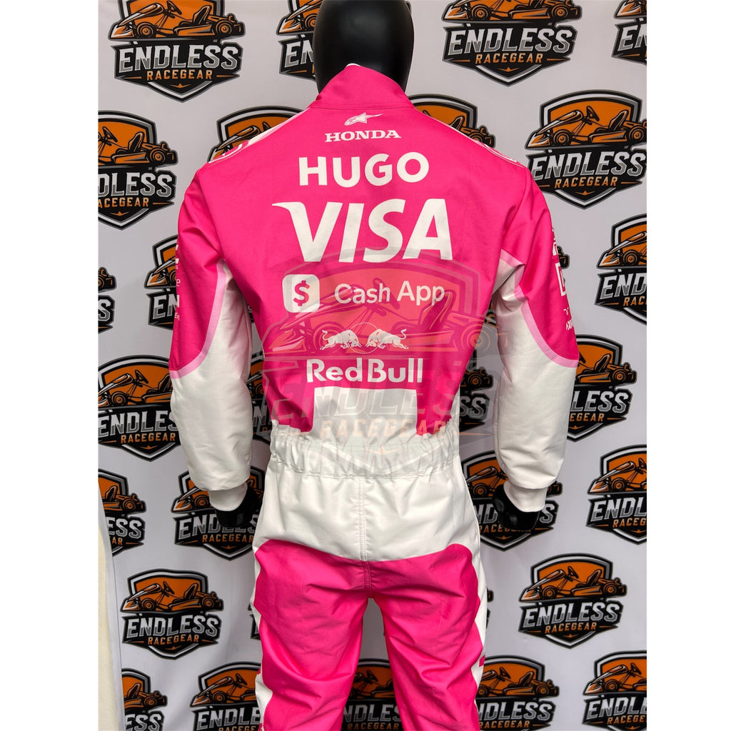 2025 Racing Bulls F1 Miami GP Replica Race Suit – Pink and White Edition Endless Racegear