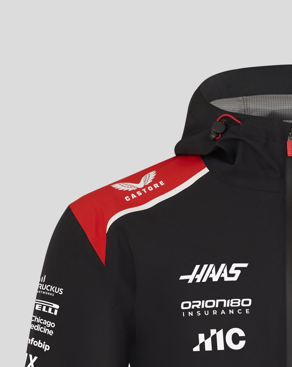 Haas Racing F1 2026 Team Rain Jacket - Black