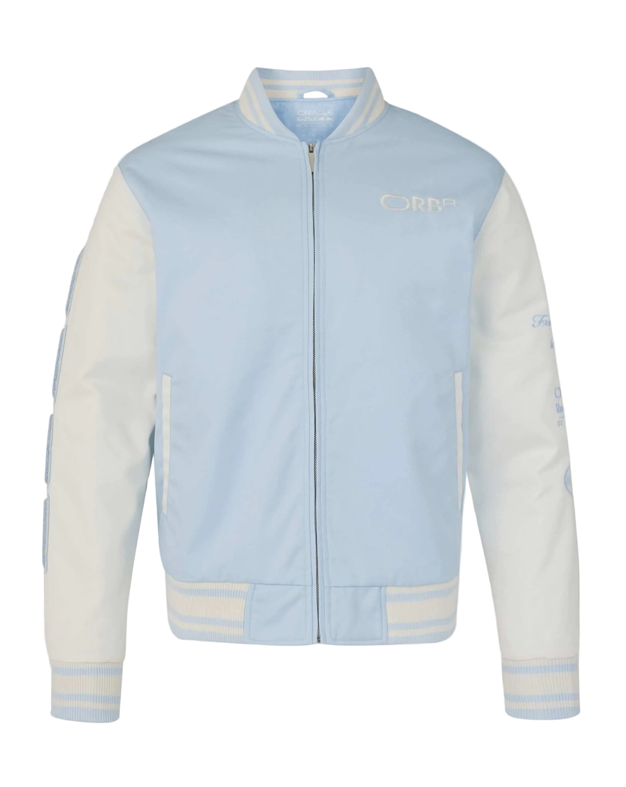 Red Bull Racing F1 Americana Varsity Jacket - Light Blue