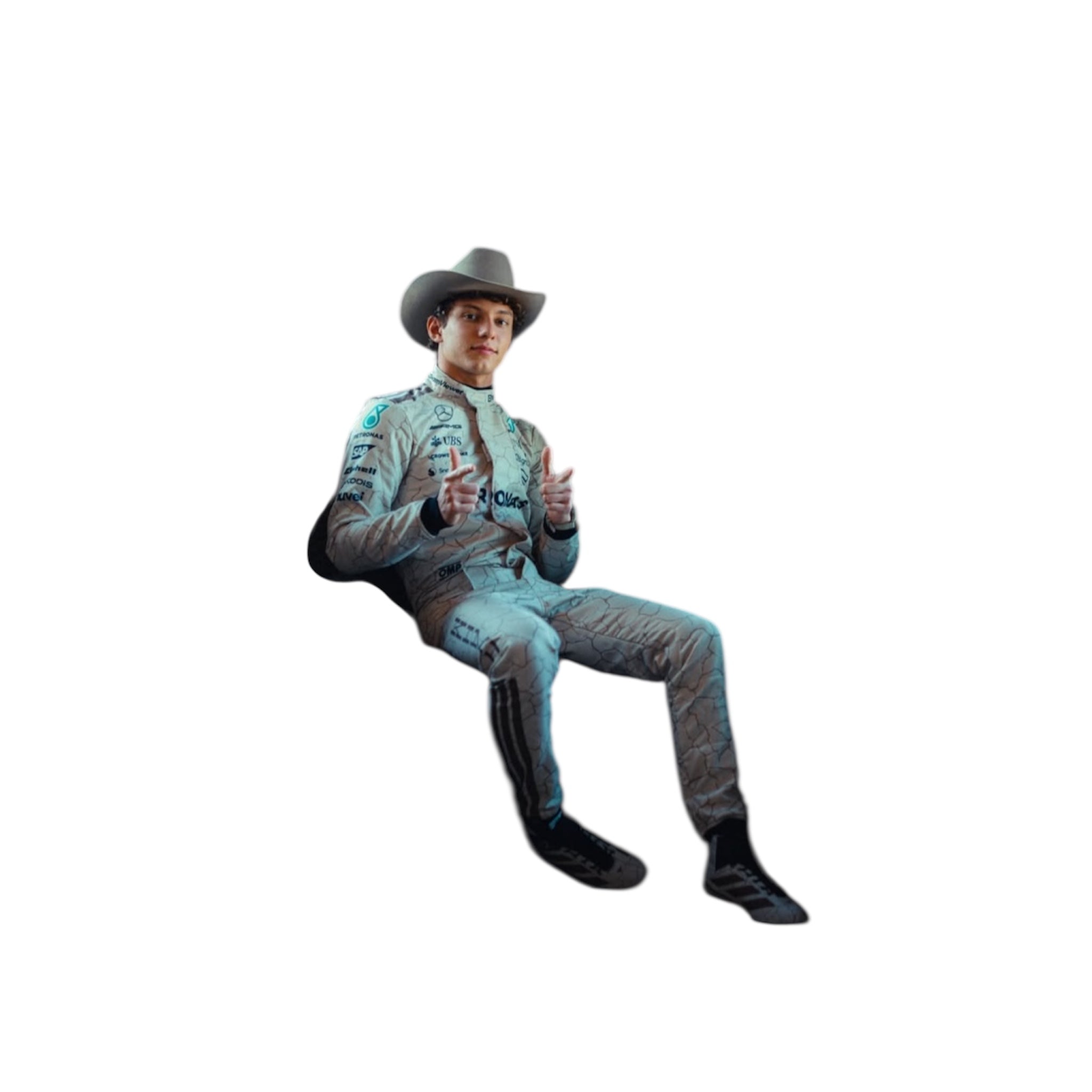 2025 Andrea Kimi Antonelli Mercedes replica new look suit Endless Racegear