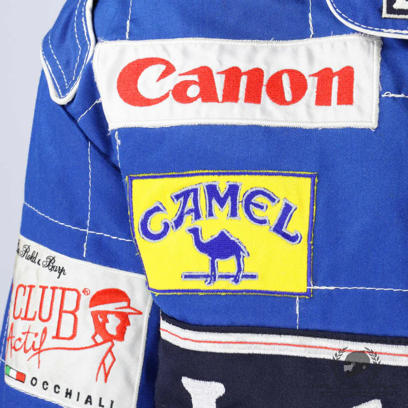 1992 Ricardo Patrese Race Used Williams Renault F1 Suit– Championship Season Endless Racegear