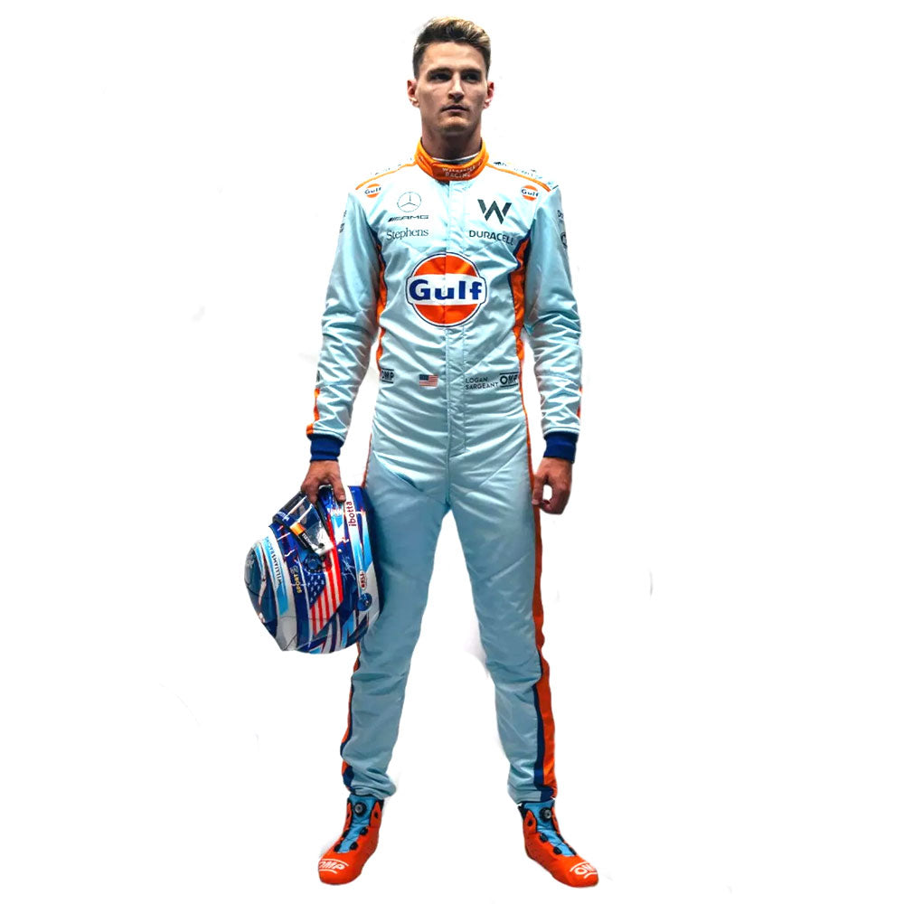 2023 Logan Sargeant Gulf F1 Race Suit Singapore GP Endless Racewear
