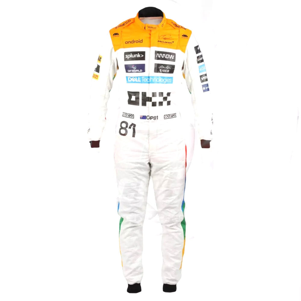 NEW MCLAREN SILVERSTONE OSCAR PIASTRI 2023 RACE SUIT F1 TEAM Endless Racewear