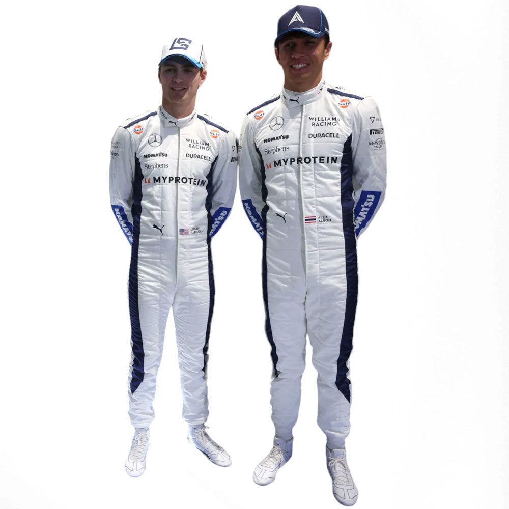 2024 Alex Albon Logan Sargeant Williams F1 Team Race Suit Endless Racewear