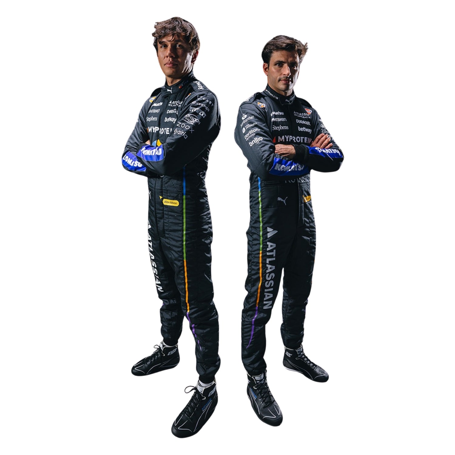 2025 F1 Racing Costume Worn By Carlos Sainz and Alenaxder Albon Las Vegas GP Endless Racewear