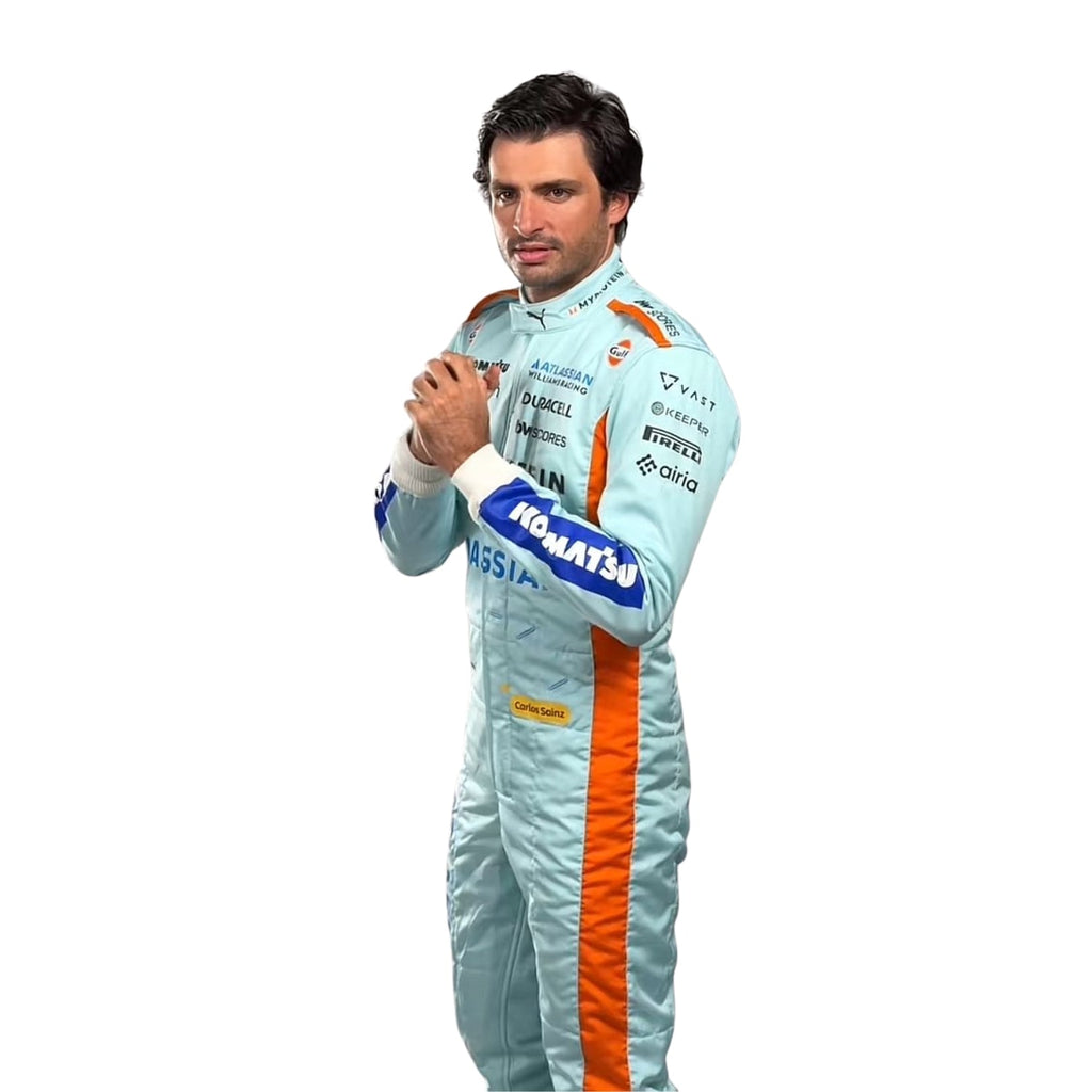 2025 F1 Racing Costume Worn By Carlos Sainz and Alenaxder Albon Sao Paul GP Endless Racewear