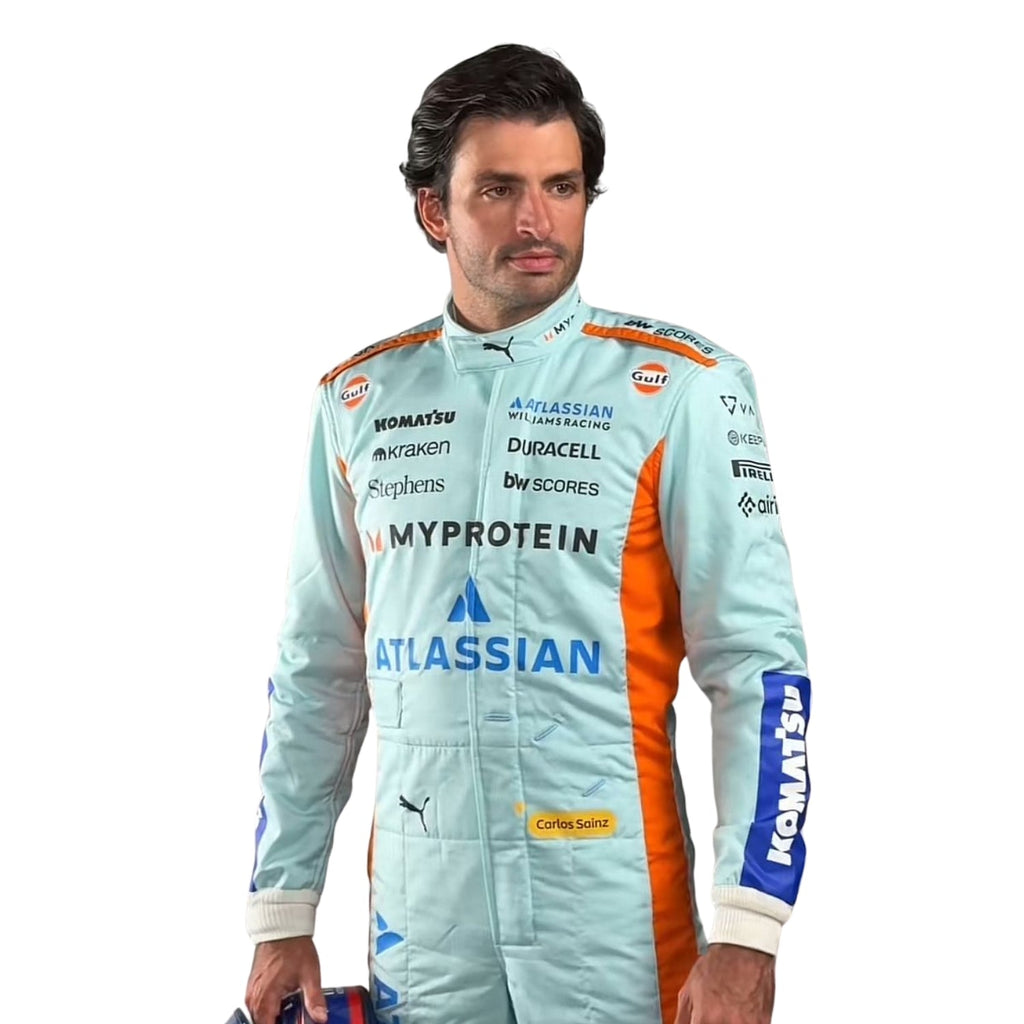 2025 F1 Racing Costume Worn By Carlos Sainz and Alenaxder Albon Sao Paul GP Endless Racewear