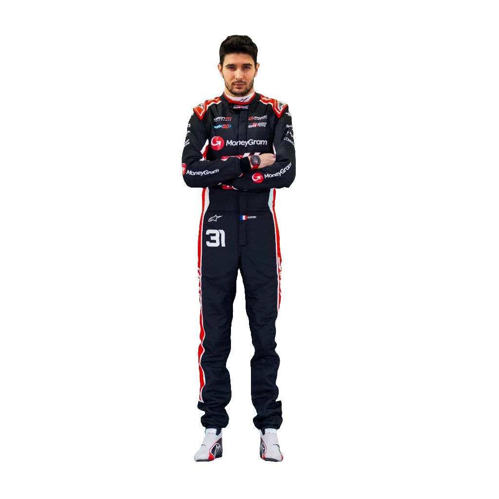2025 Esteban Ocon & Oliver Bearman Haas F1 Team Replica Racing Suit Endless Racegear
