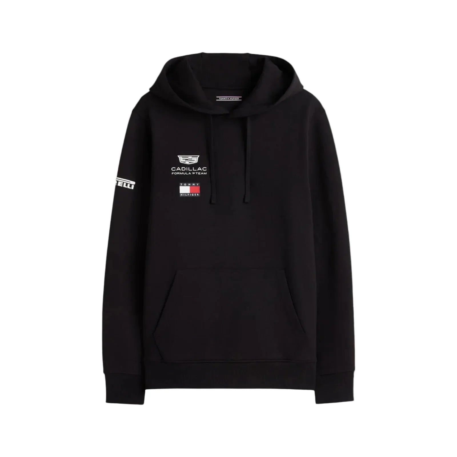 Black hoodie with Cadillac logo on a white background - Endless Racegear