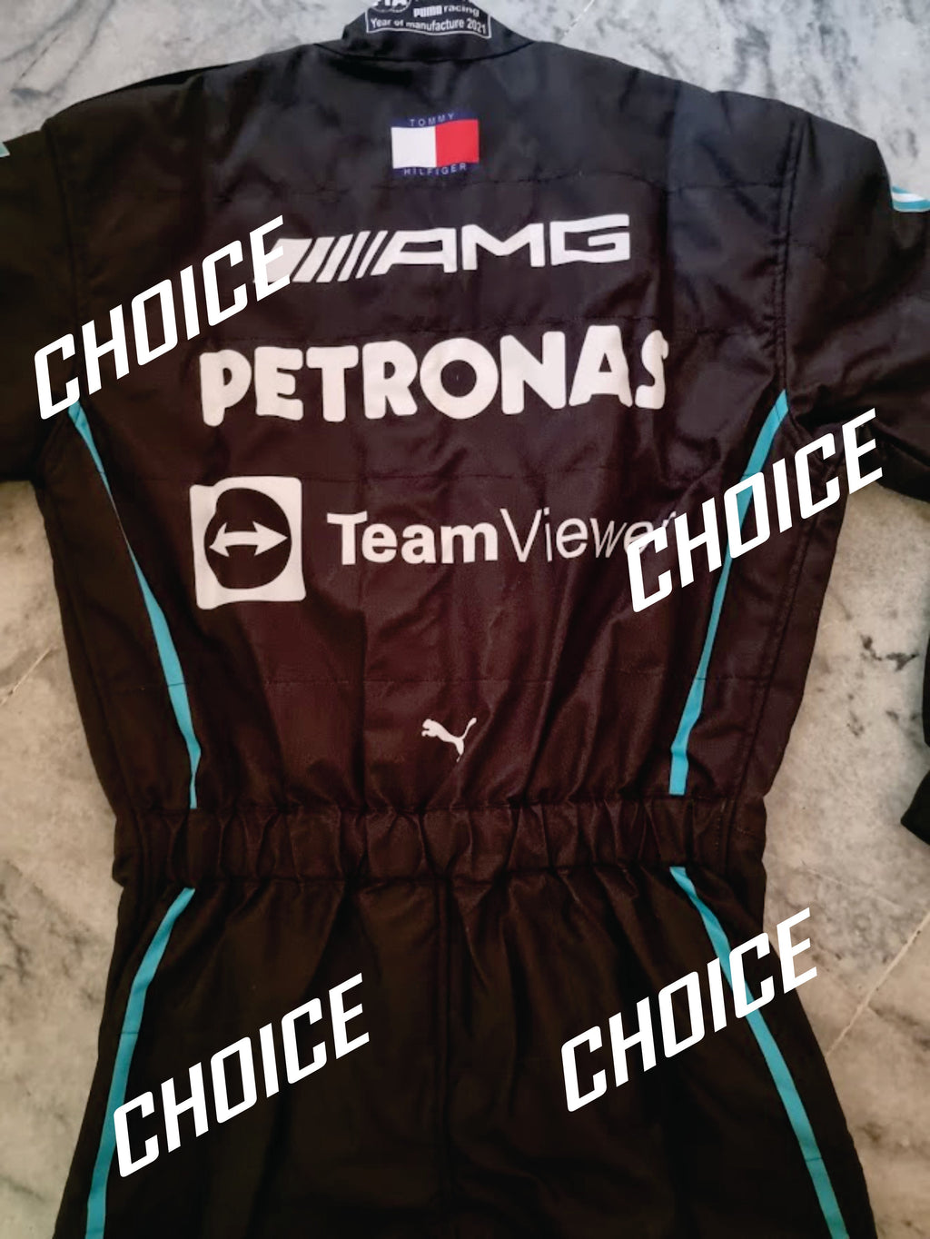 Mercedes Hamilton F1 Printed Suit 2022 Endless Racewear
