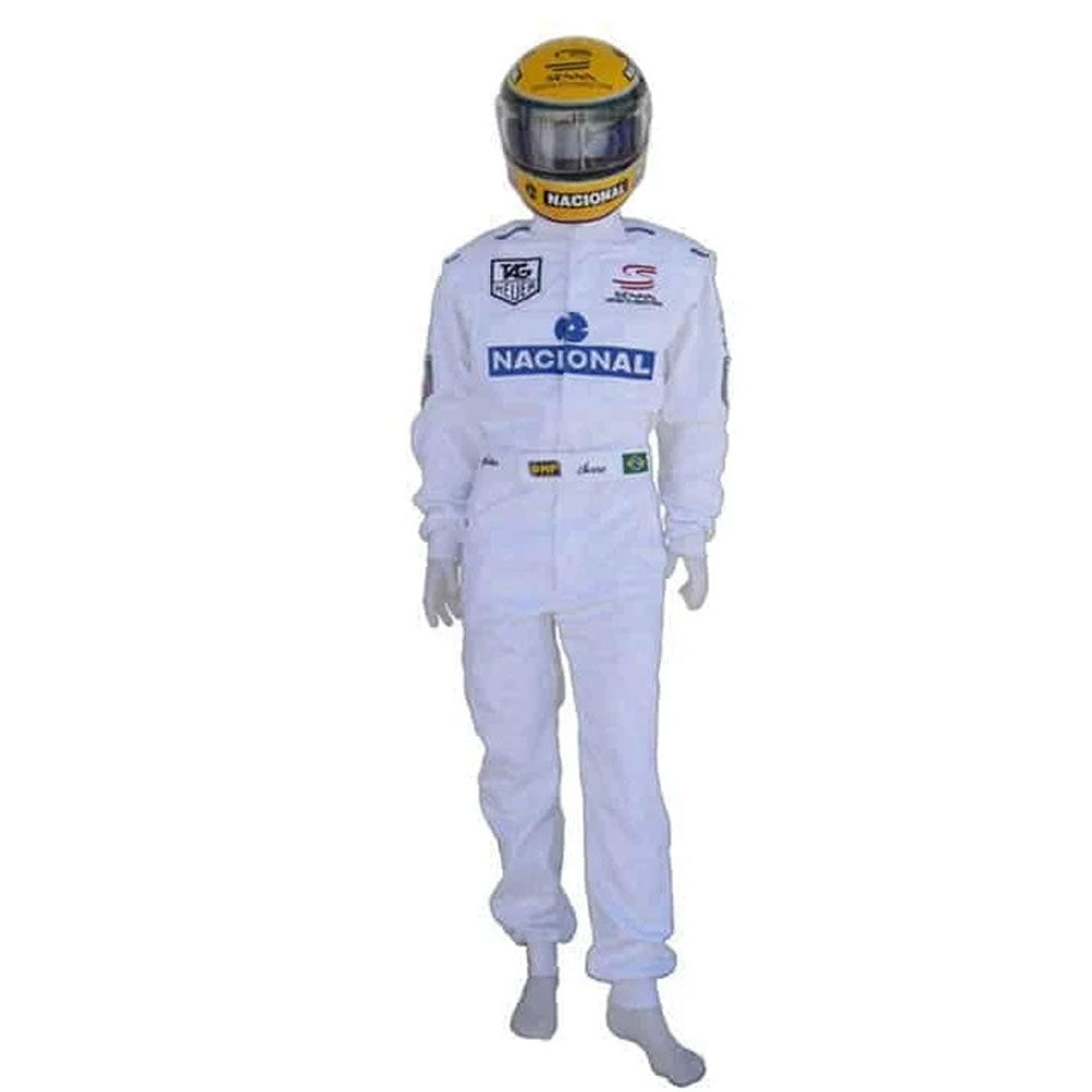 Ayrton Senna 1993 Replica Embroidered patches Suit Endless Racewear