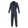 Racing one-piece suit, dark navy/black FIA-style, full-length sleeves and legs