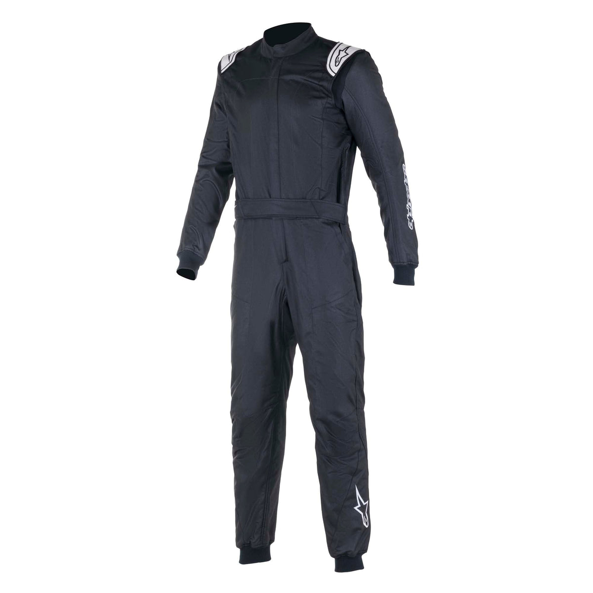 Racing one-piece suit, dark navy/black FIA-style, full-length sleeves and legs