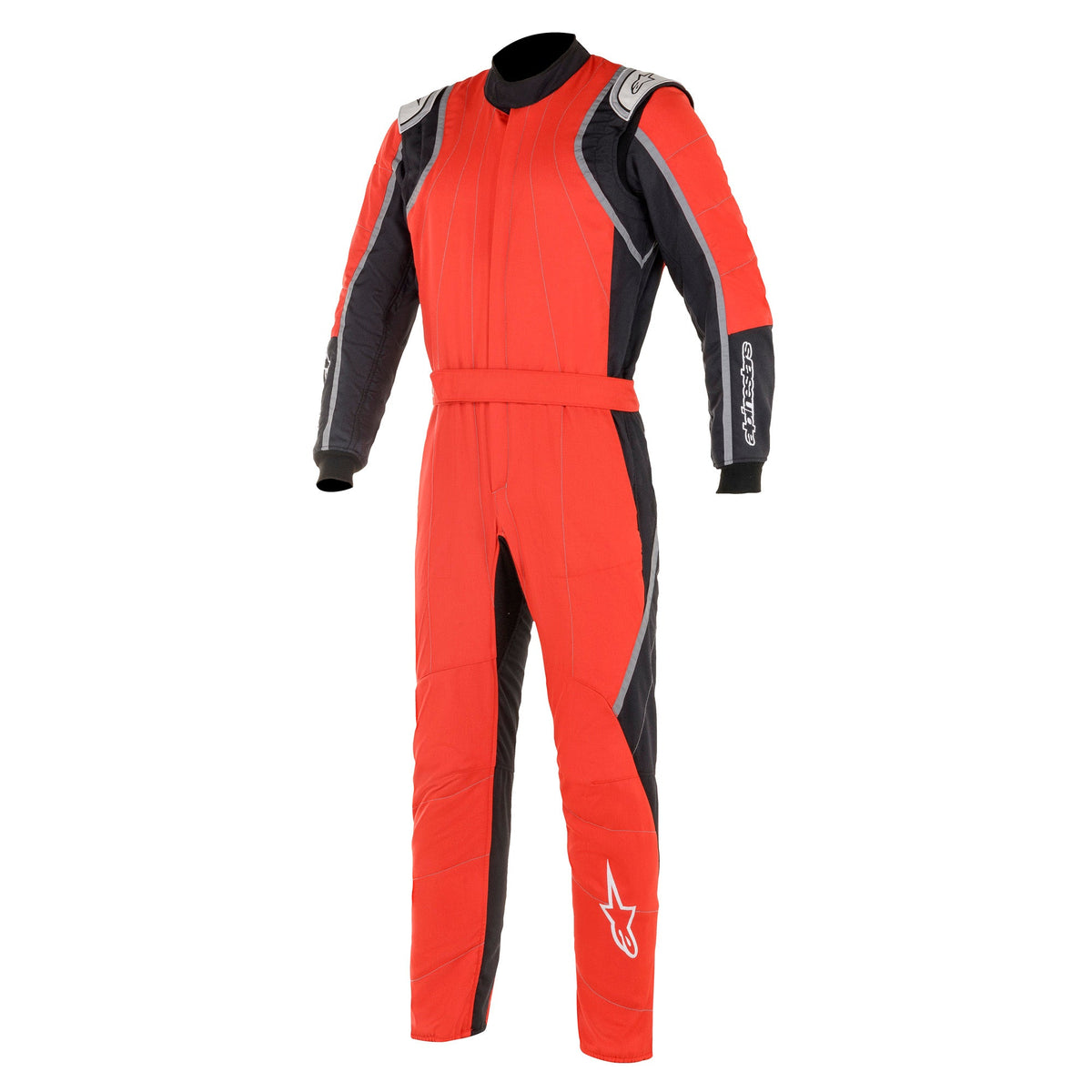 Alpinestars GP Race v2 boot-cut racing suit in red and black with orange accents