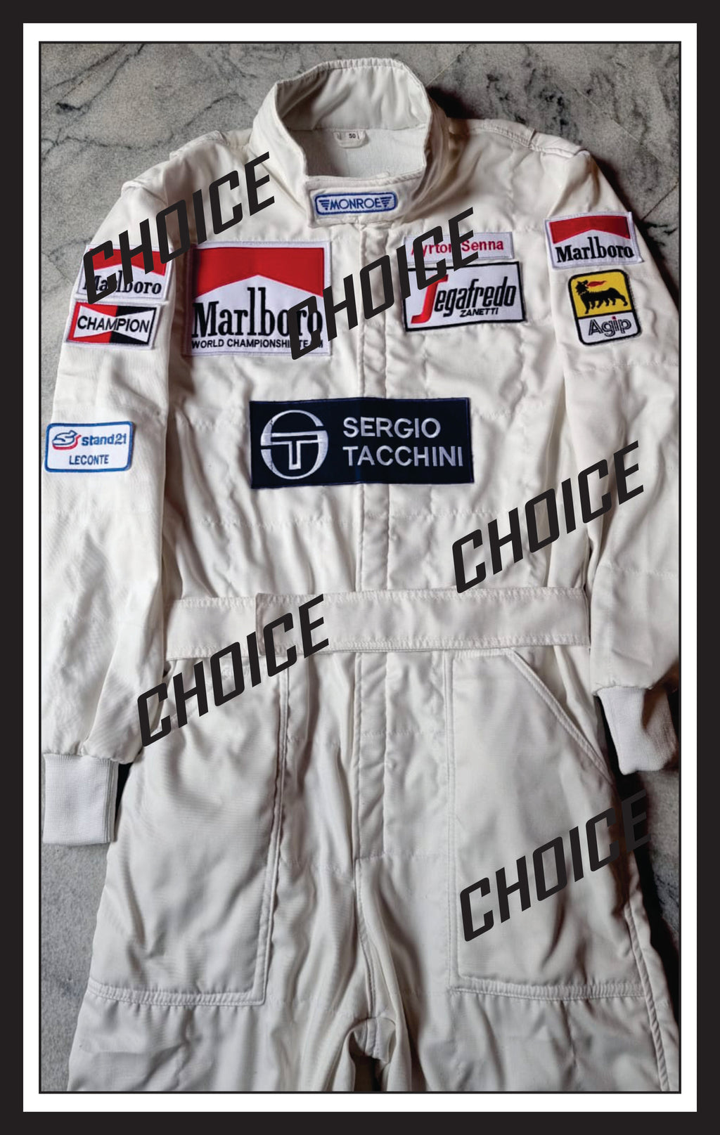 Ayrton Senna Embroidered Patches Suit 1984 Endless Racewear