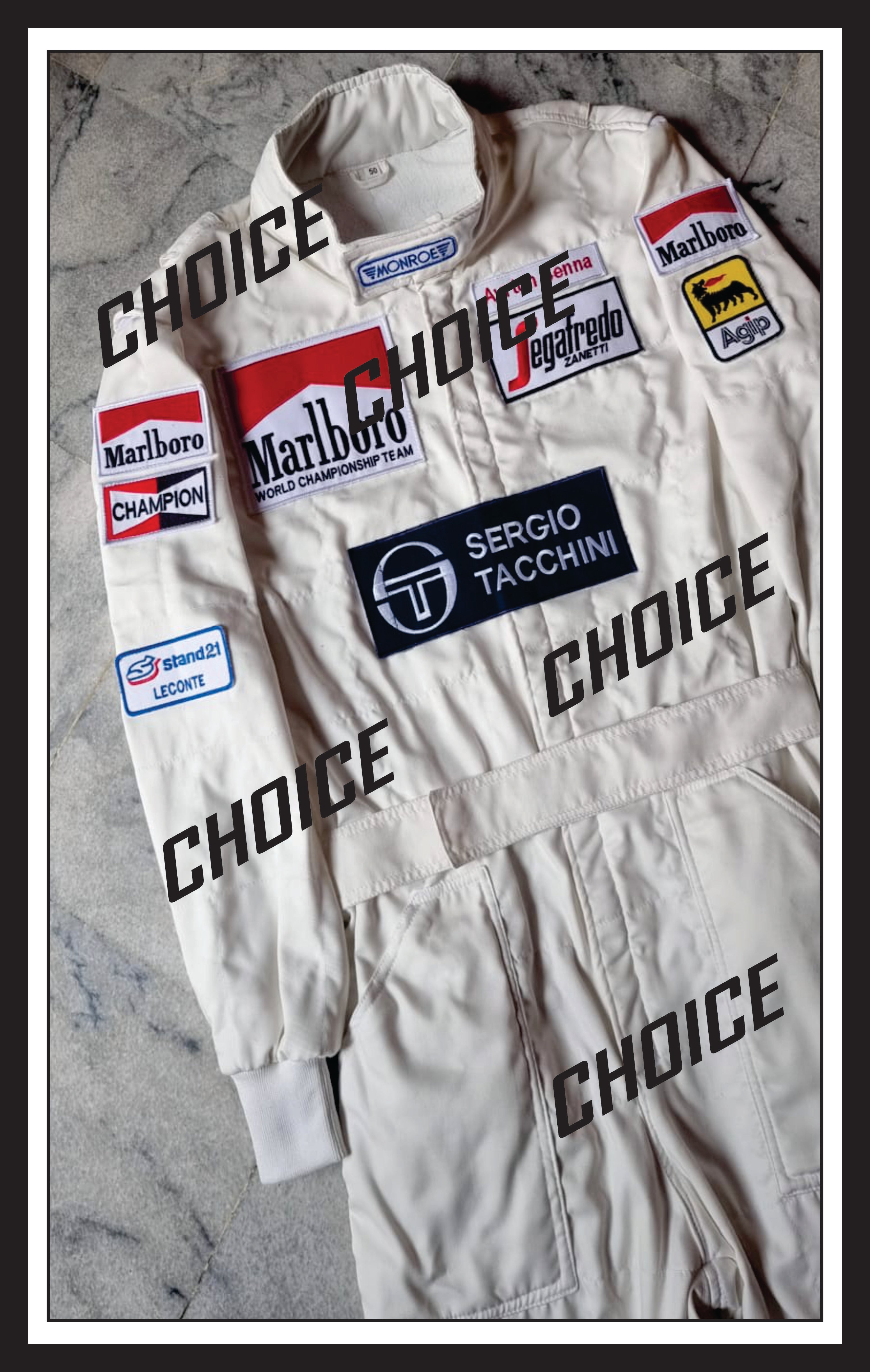 Ayrton Senna Embroidered Patches Suit 1984 Endless Racewear