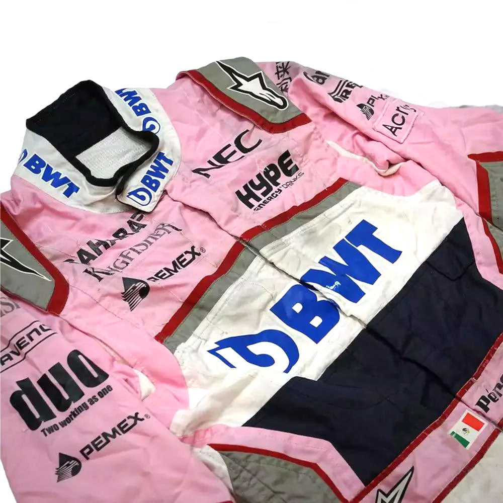 Sergio Perez 2018 Race Suit Sahara Force F1 Team Endless Racewear