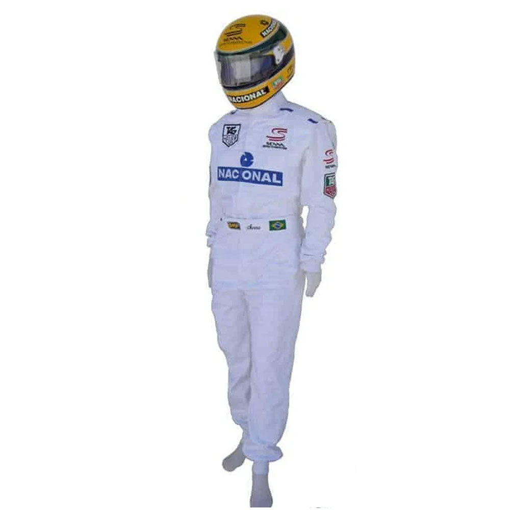 Ayrton Senna 1993 Replica Embroidered patches Suit Endless Racewear