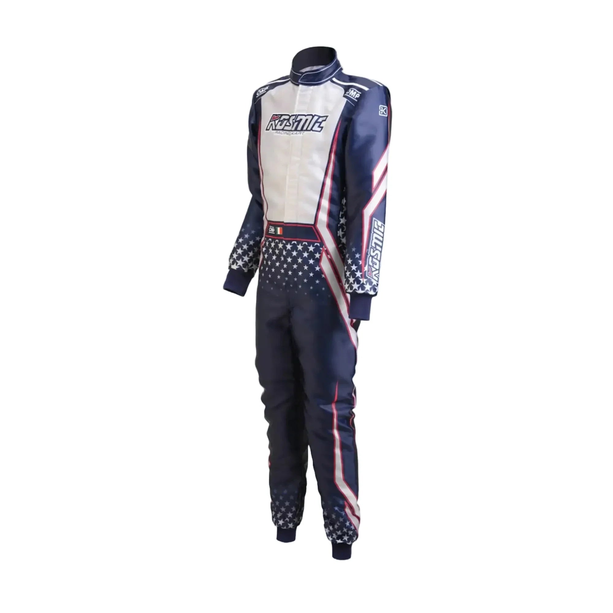 New 2025 Kosmic Sublimation Printed Overall Go Kart Driver Racing Suit Endless Racegear
