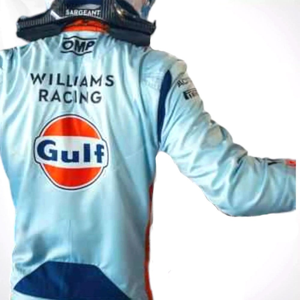 2023 Logan Sargeant Gulf F1 Race Suit Singapore GP Endless Racewear