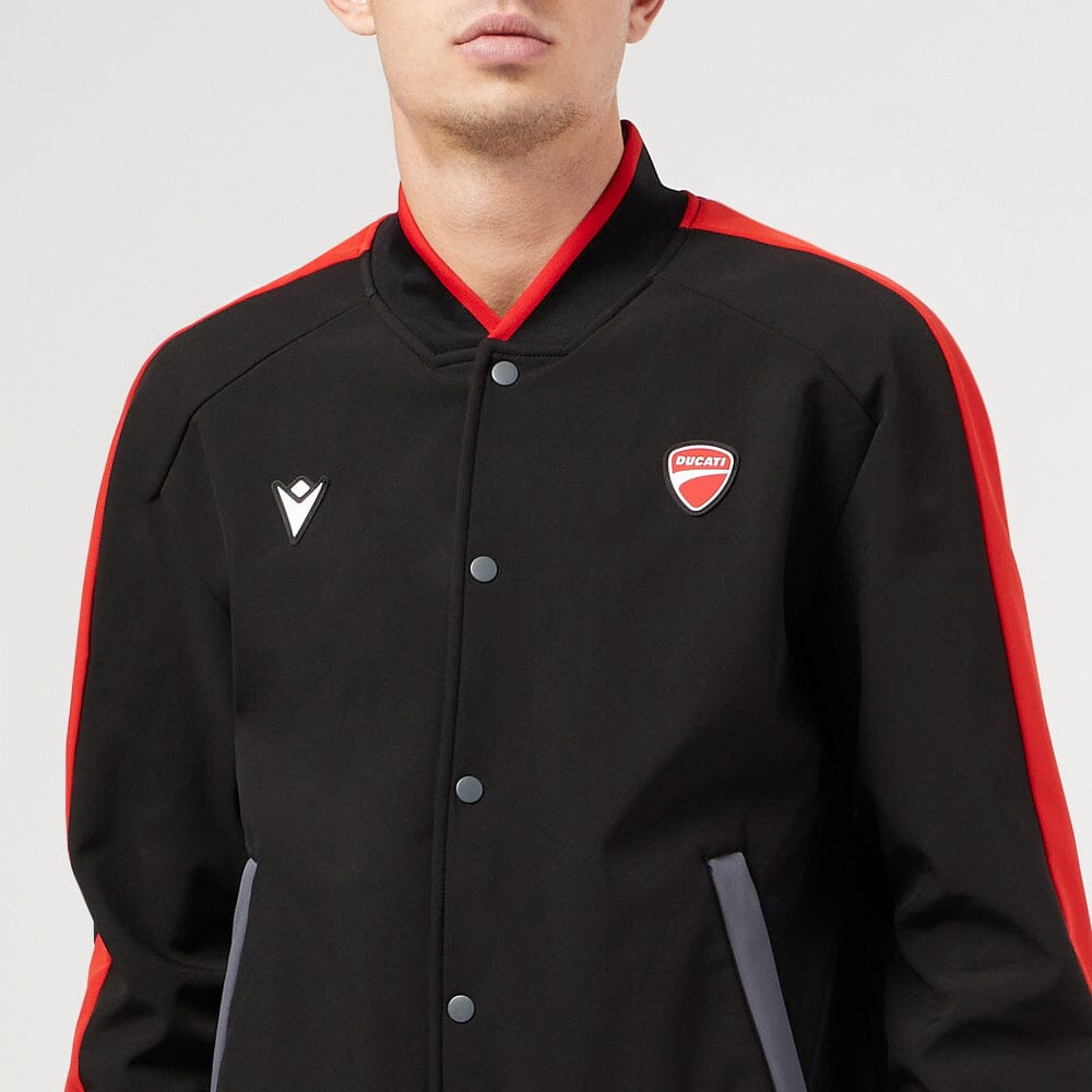 Ducati x Macron Men's Warmup College Jacket  - Black