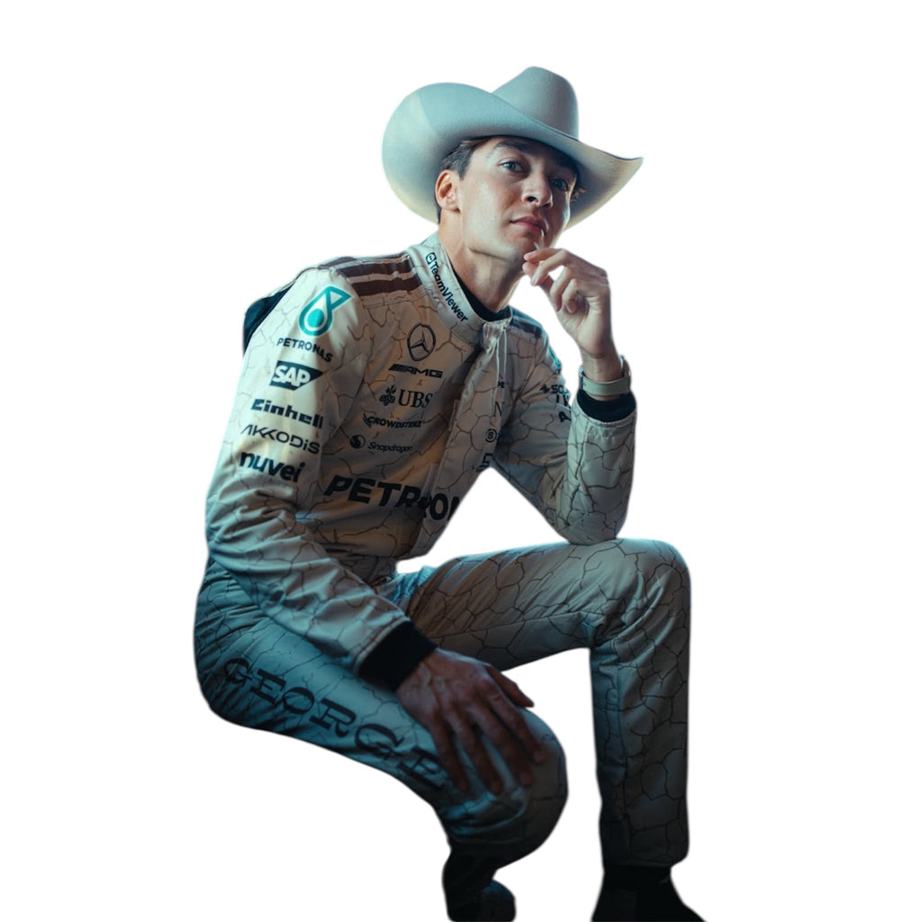 2025 Andrea Kimi Antonelli & George Russell Mercedes replica new look suit Endless Racegear