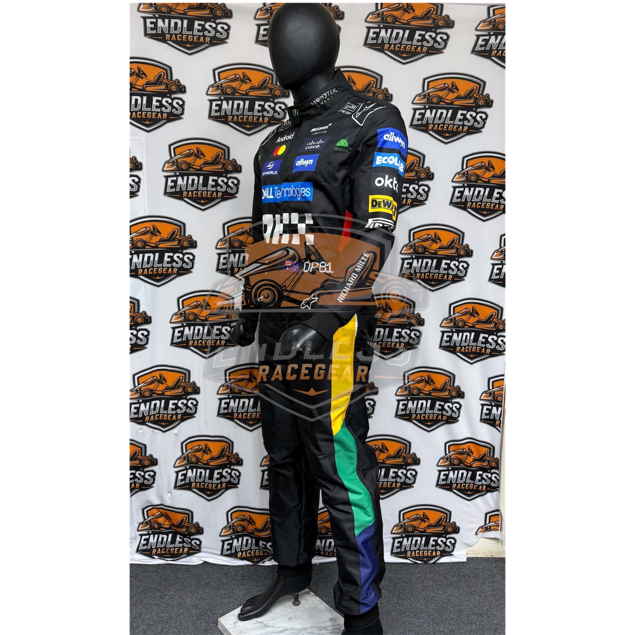 2025 McLaren Sliver Stone F1 Racing Team Suit | Sliverstone British GP Endless Racewear