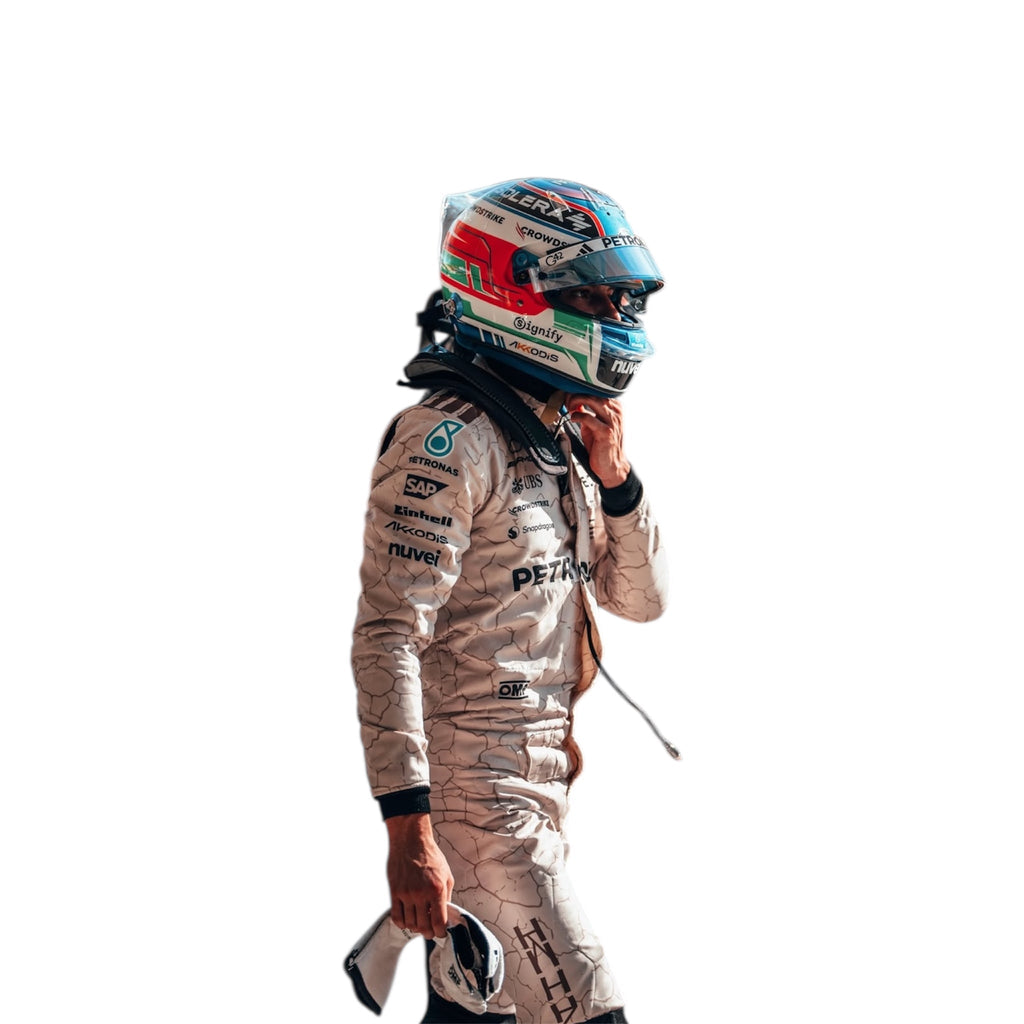 2025 George Russell Mercedes replica new look suit Endless Racegear