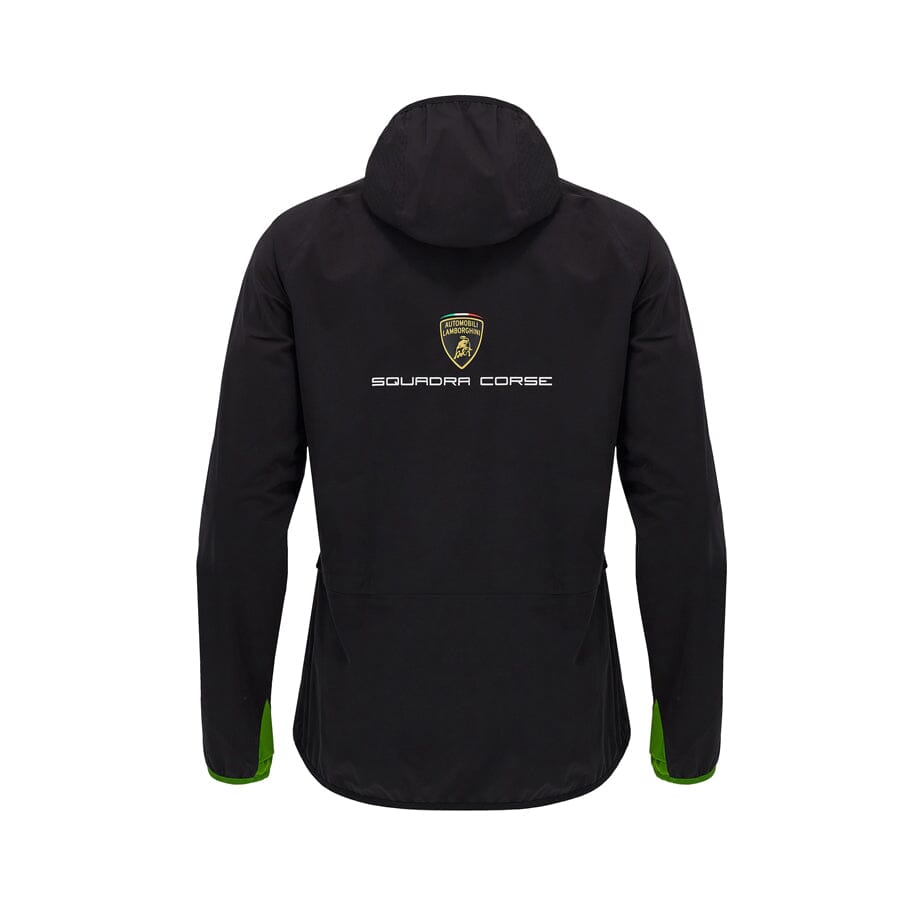 Automobili Lamborghini Squadra Corse Men's Team Rain Jacket - Black