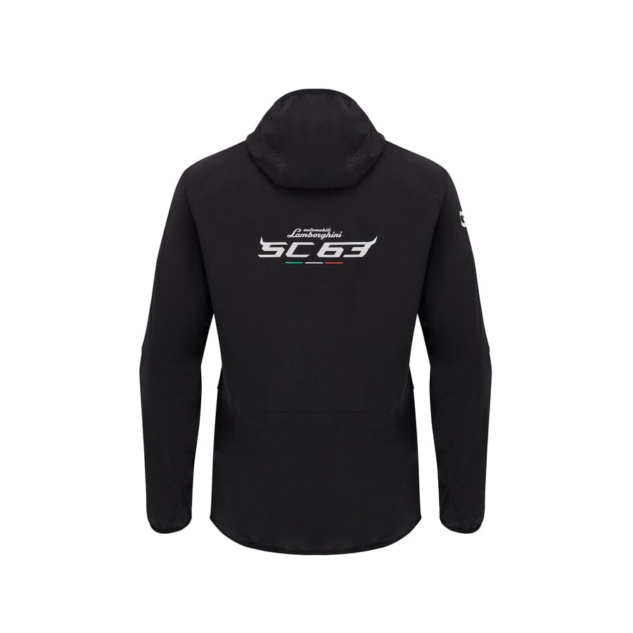 Automobili Lamborghini SC63 Hypercar Men's Team Rain Jacket - Black