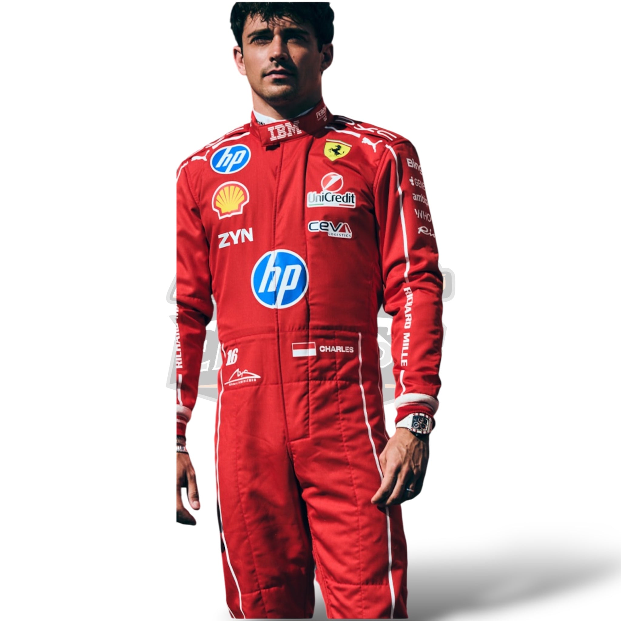 2026 Charles Leclerc HP Monza GP Ferrari Replica Race Suit