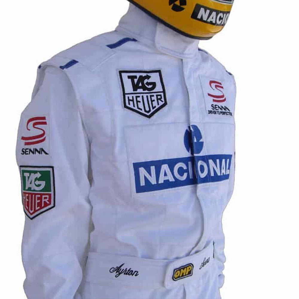Ayrton Senna 1993 Replica Embroidered patches Suit Endless Racewear