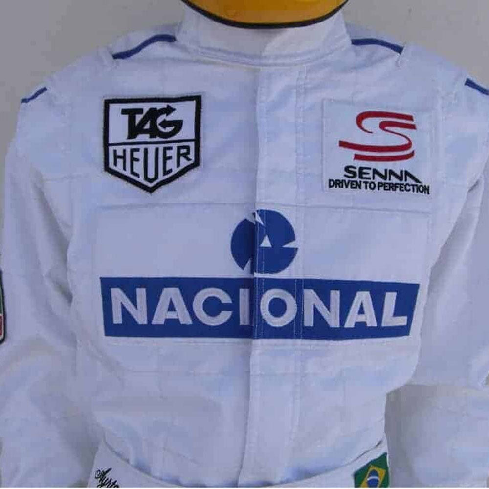 Ayrton Senna 1993 Replica Embroidered patches Suit Endless Racewear