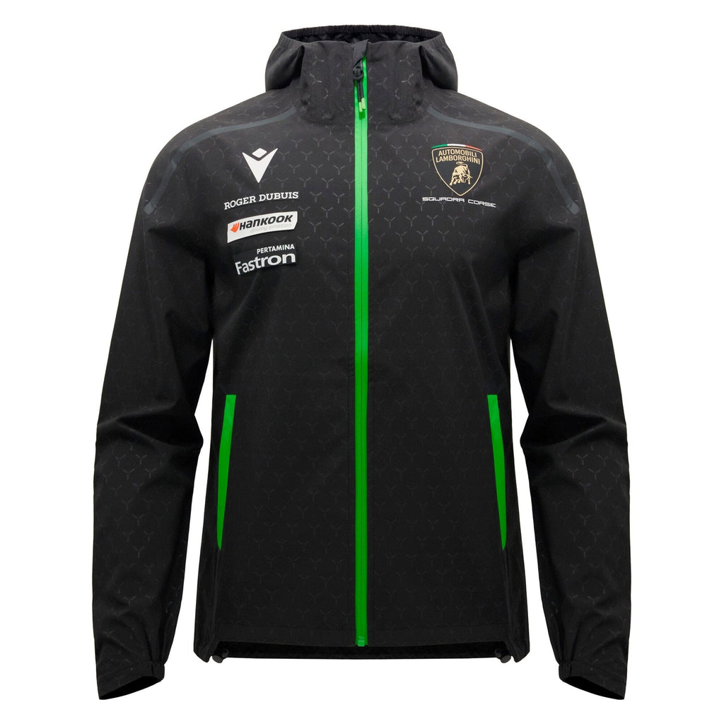 Automobili Lamborghini Squadra Corse 2026 Men's Rain Jacket - Black