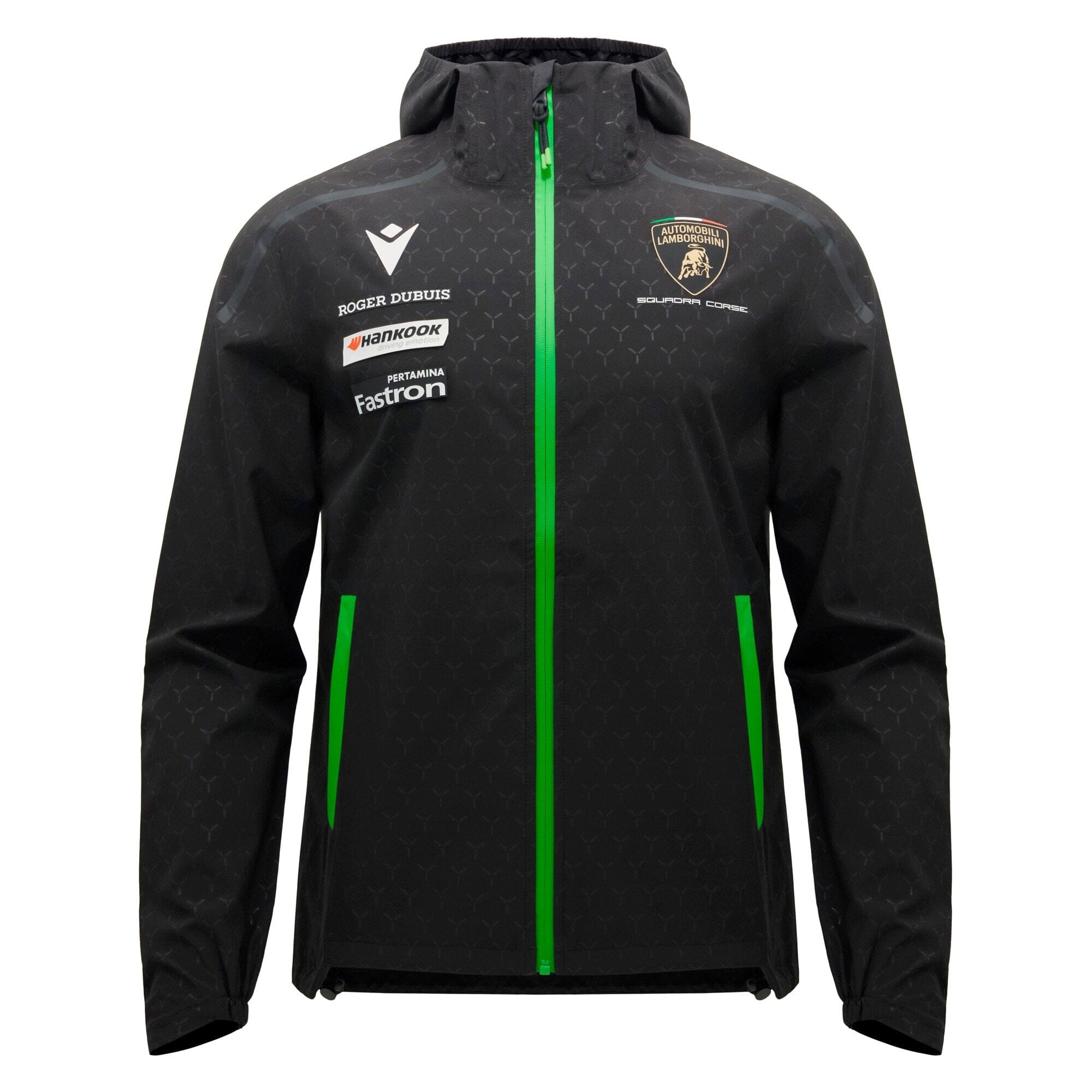 Automobili Lamborghini Squadra Corse 2026 Men's Rain Jacket - Black