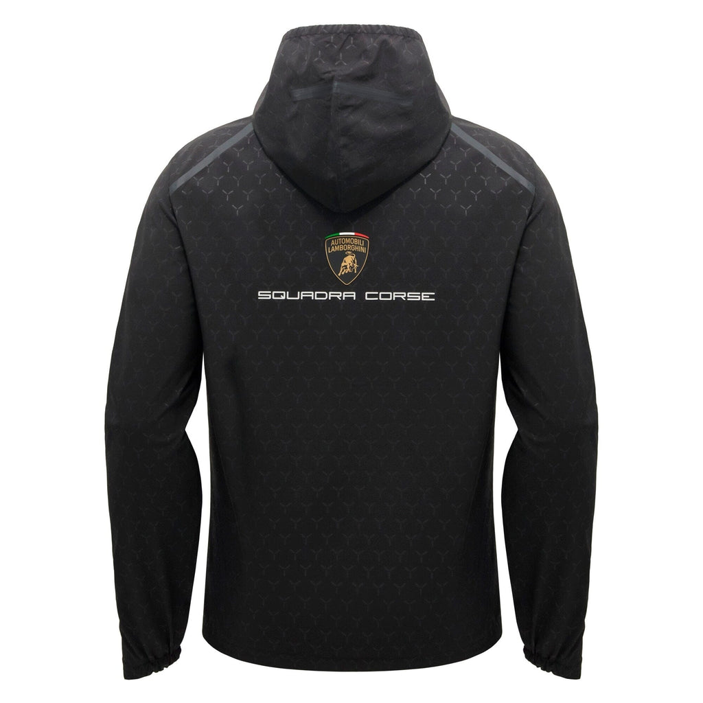 Automobili Lamborghini Squadra Corse 2026 Men's Rain Jacket - Black