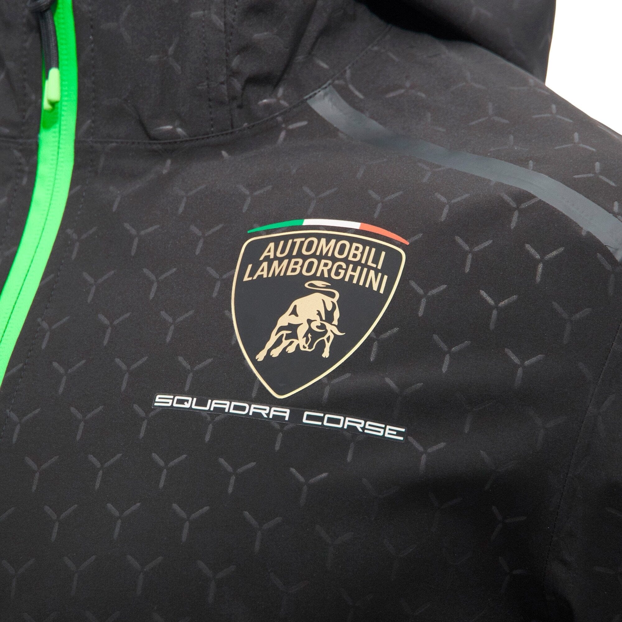 Automobili Lamborghini Squadra Corse 2026 Men's Rain Jacket - Black