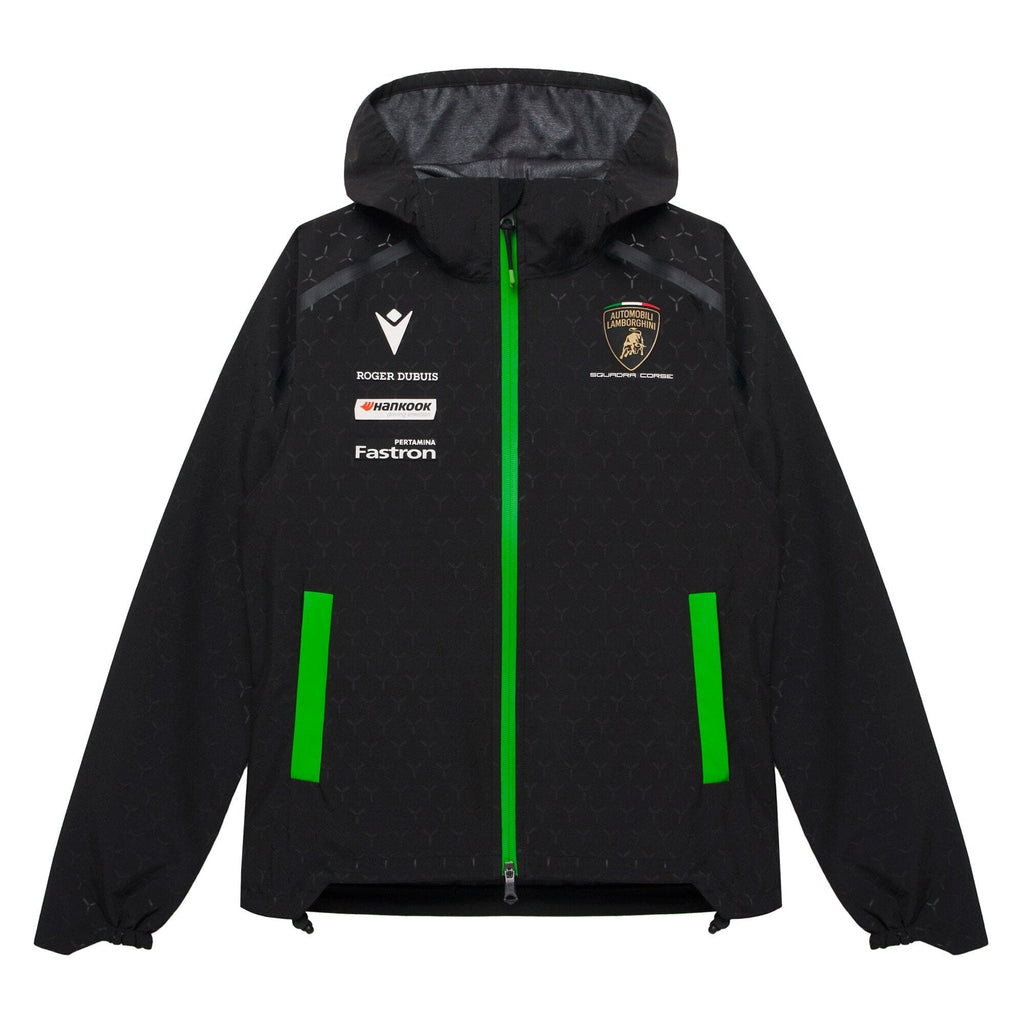 Automobili Lamborghini Squadra Corse 2026 Kids Rain Jacket - Black