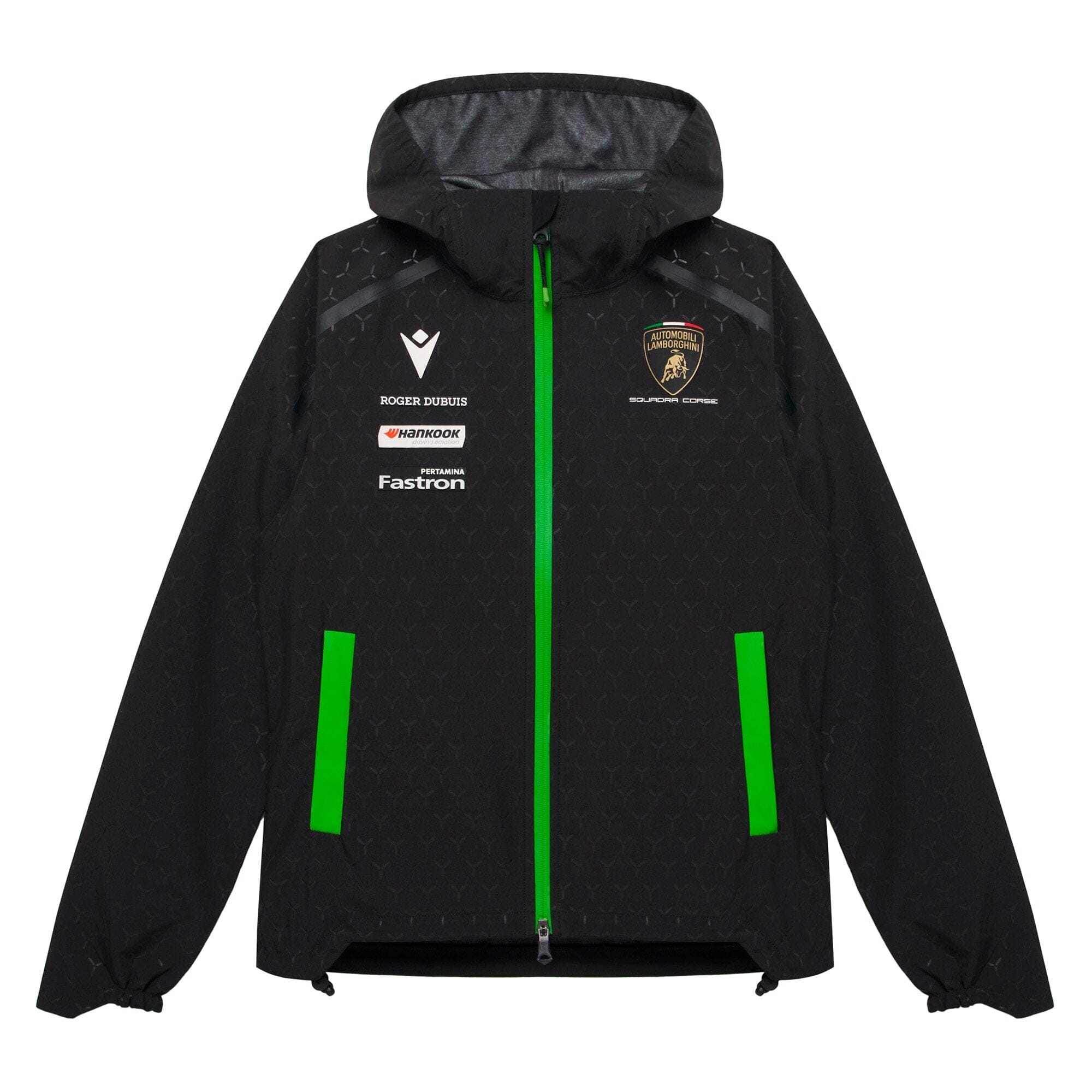 Automobili Lamborghini Squadra Corse 2026 Kids Rain Jacket - Black