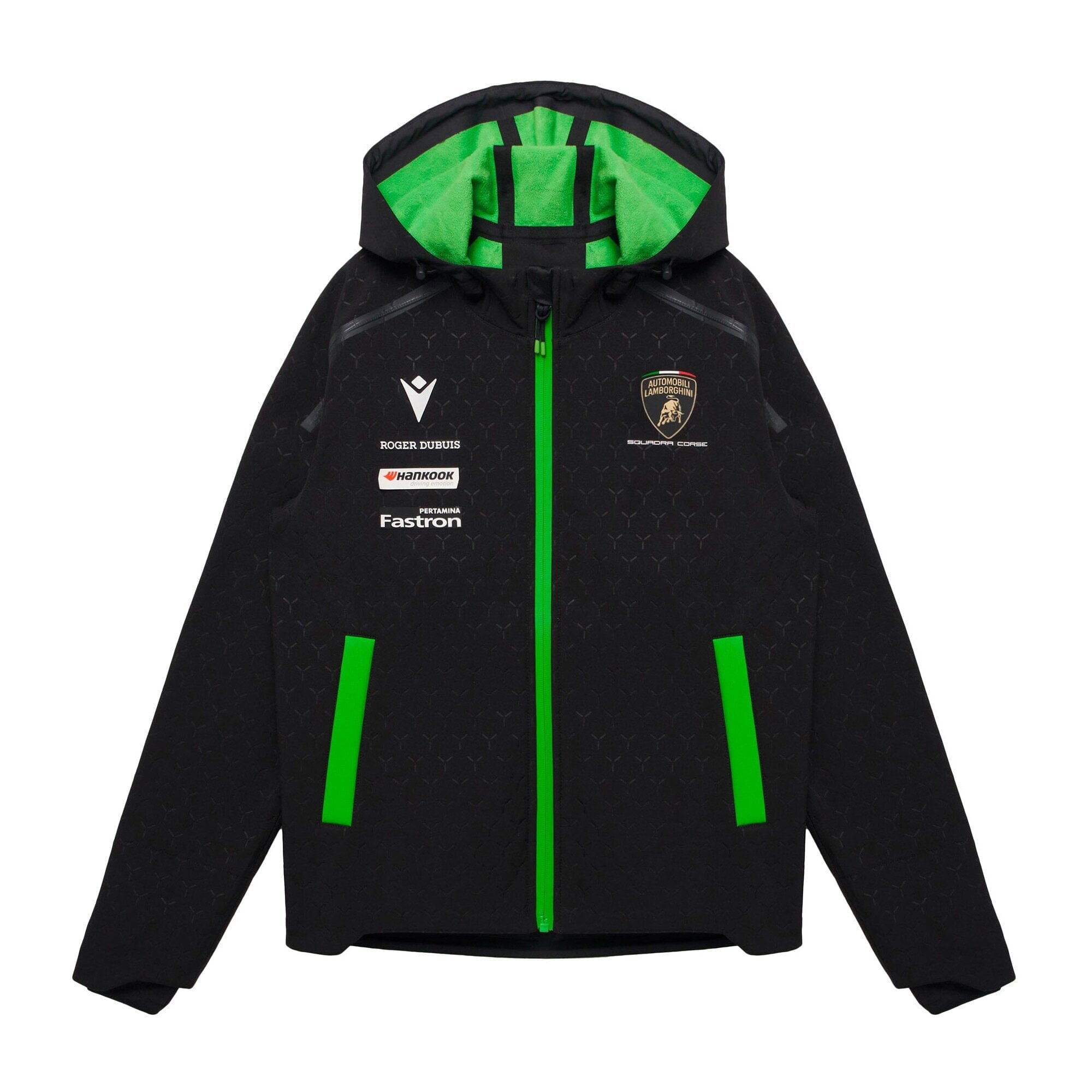 Automobili Lamborghini Squadra Corse 2026 Kids Softshell Jacket - Black