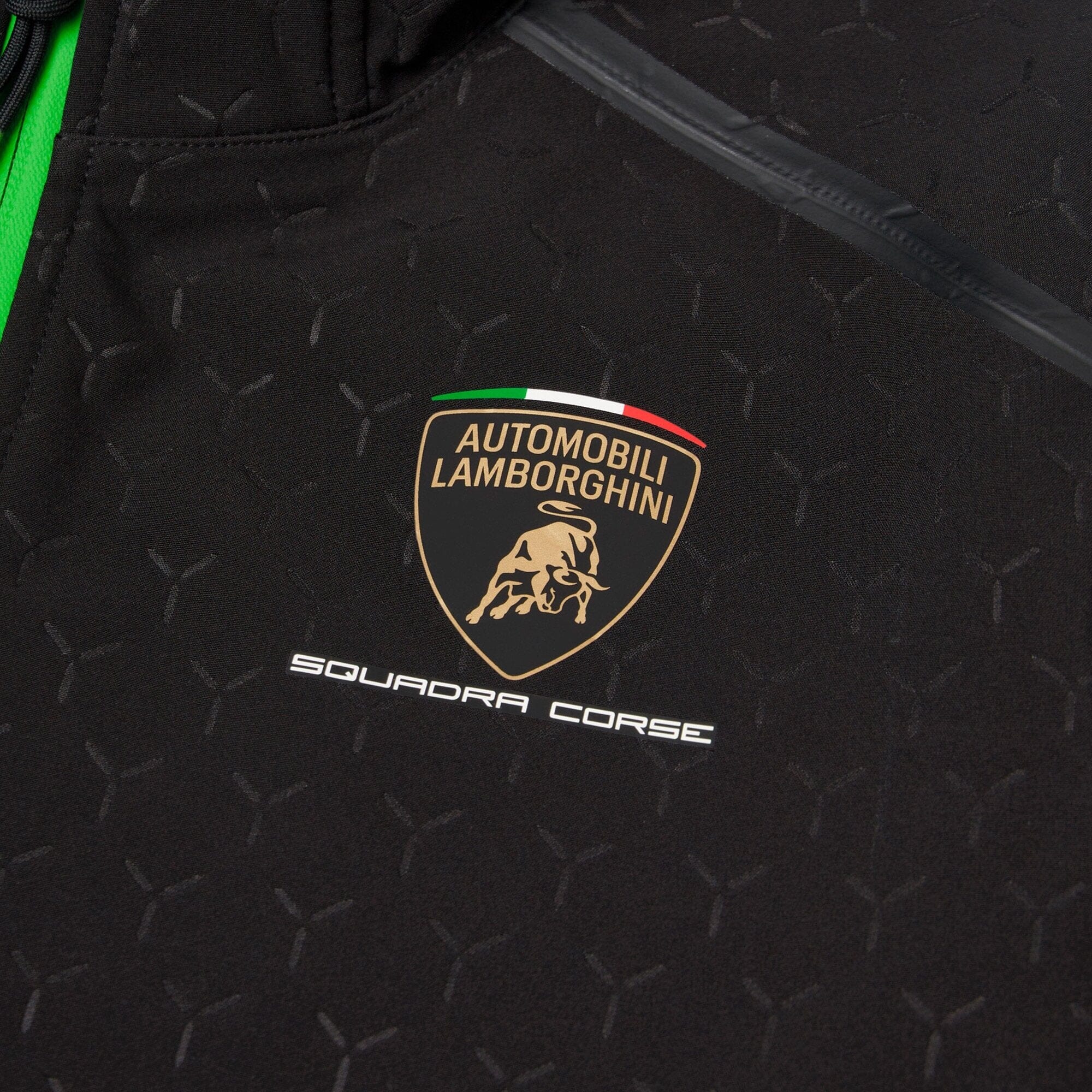 Automobili Lamborghini Squadra Corse 2026 Kids Softshell Jacket - Black