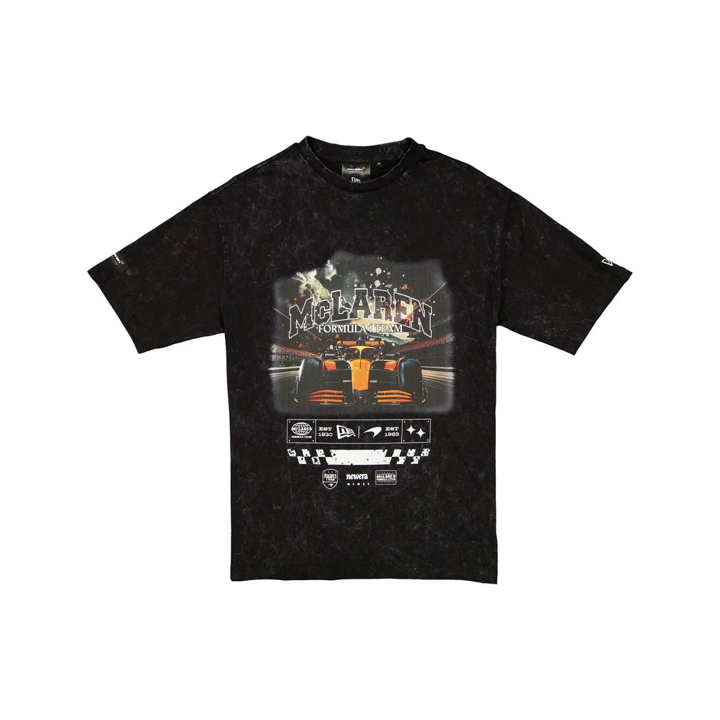 McLaren F1 x New Era Washed Graphic T-Shirt - Black Endless Racegear