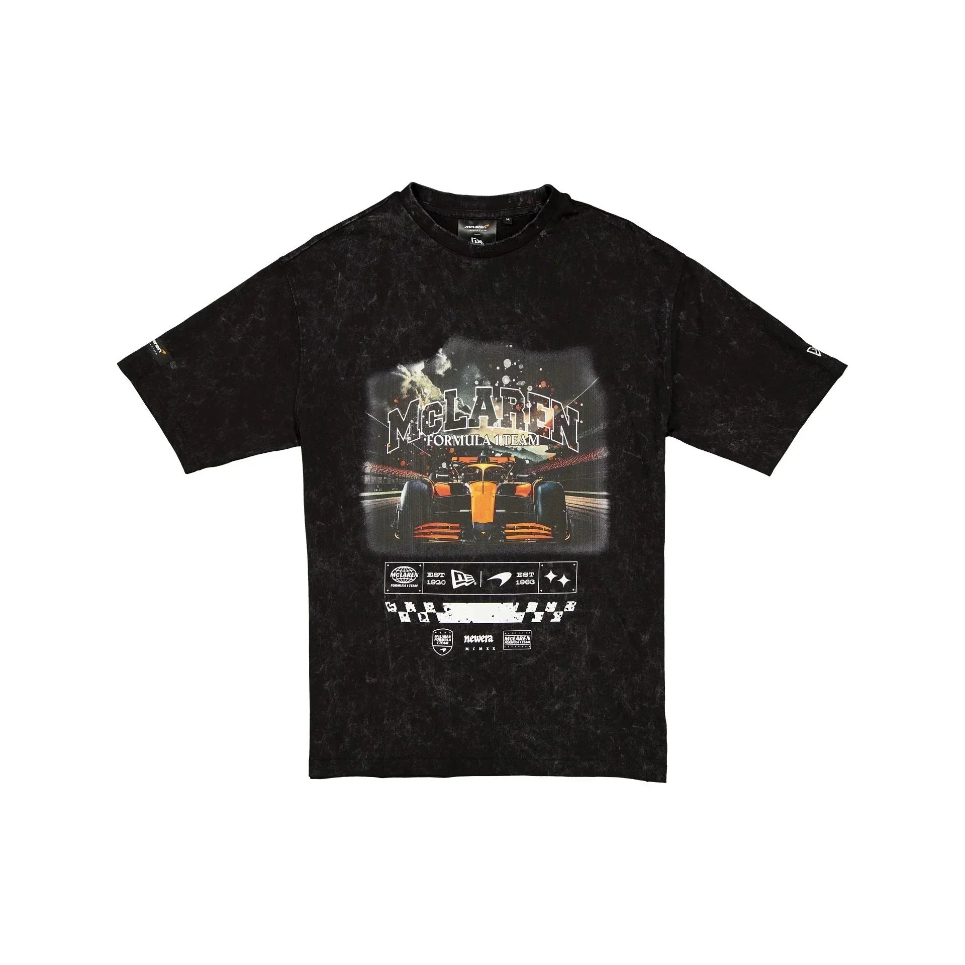McLaren F1 x New Era Washed Graphic T-Shirt - Black Endless Racegear