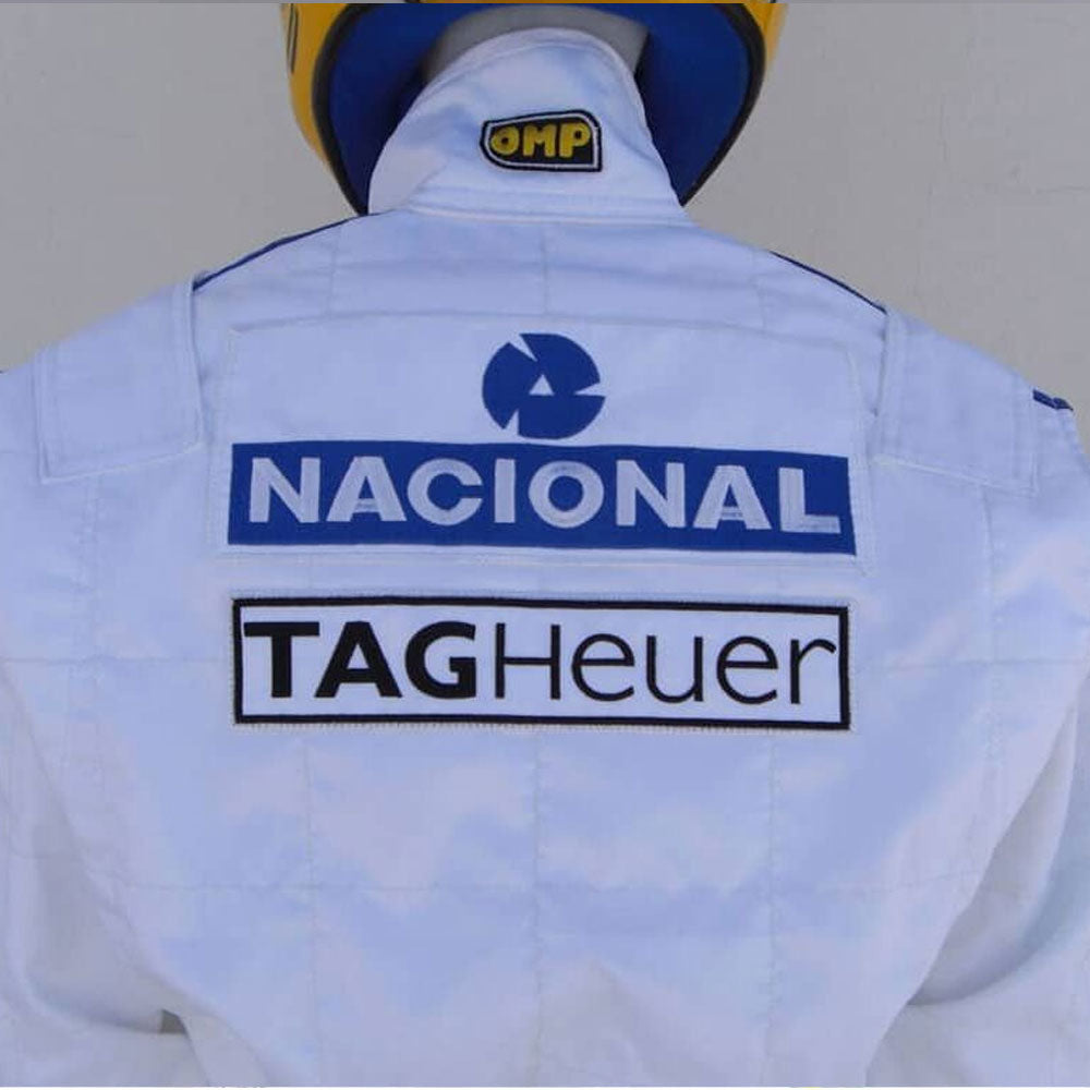 Ayrton Senna 1993 Replica Embroidered patches Suit Endless Racewear
