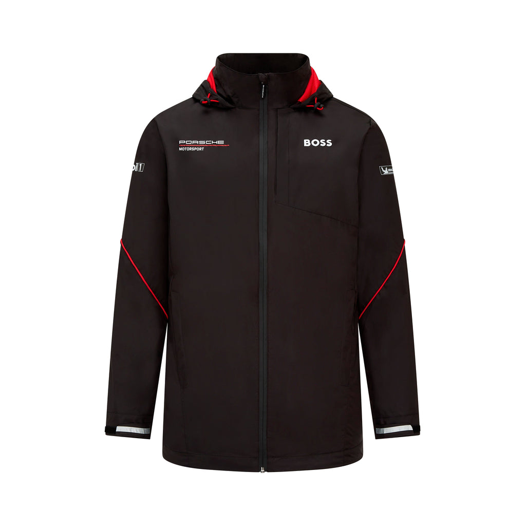 Porsche Motorsports Team Rain Jacket - Black