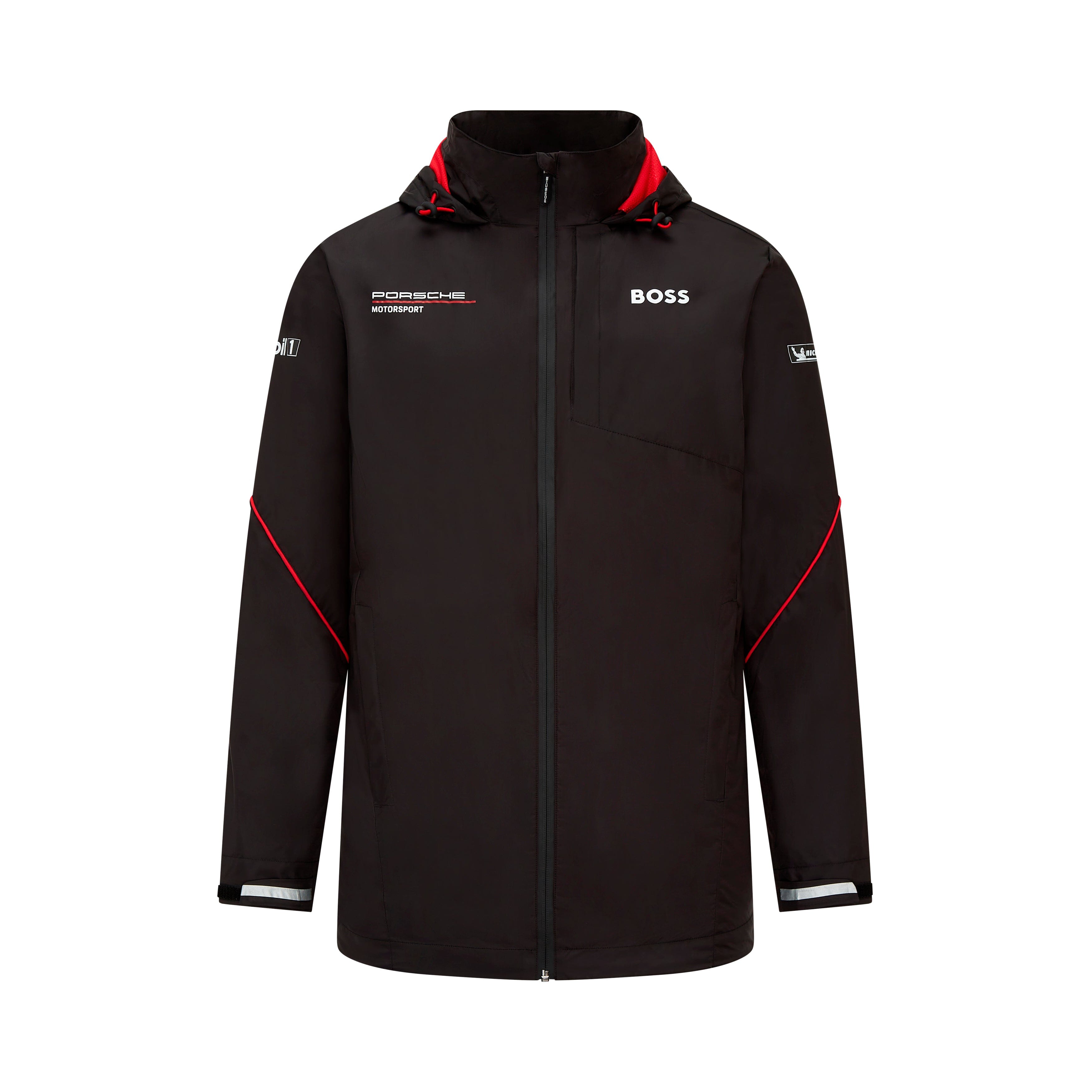 Porsche Motorsports Team Rain Jacket - Black