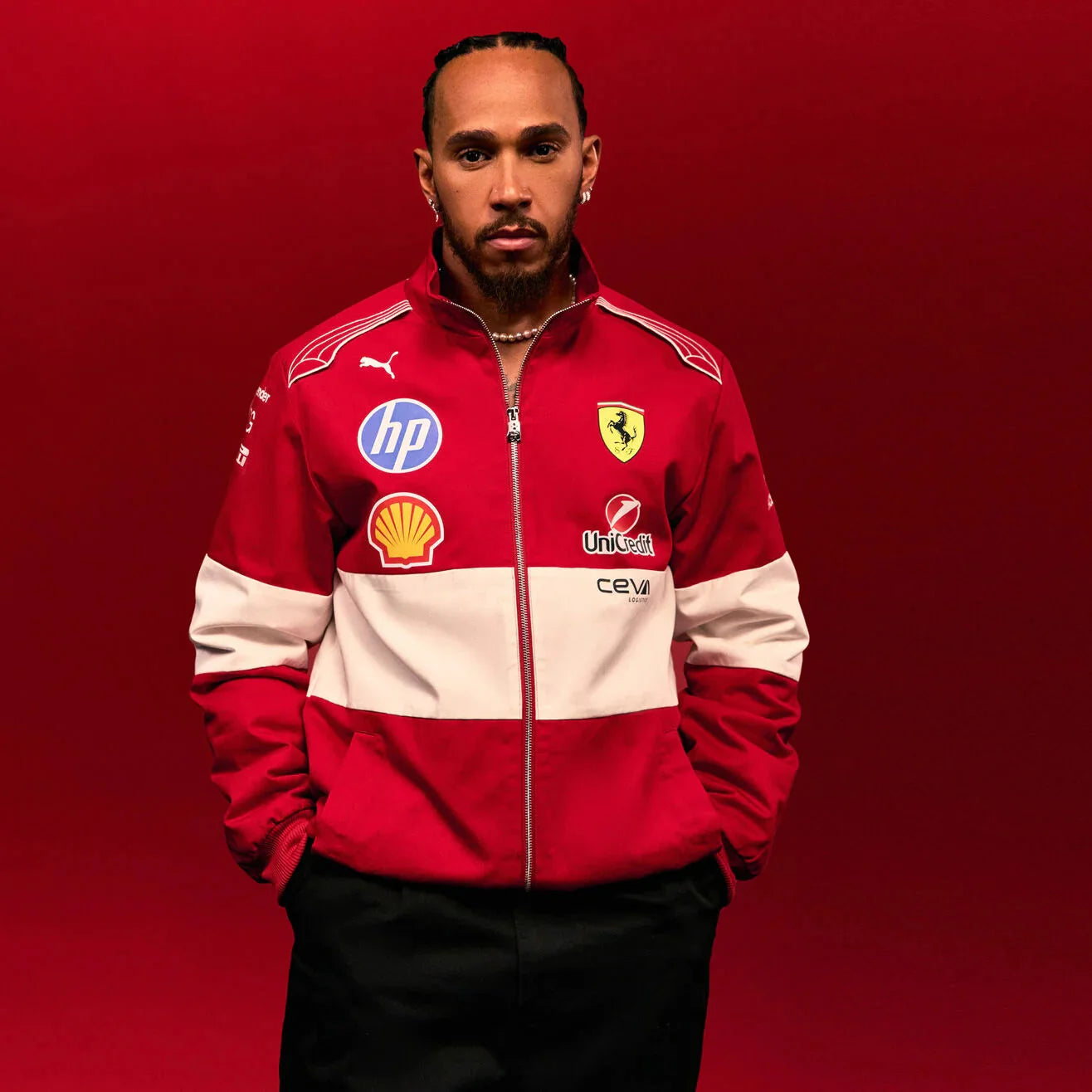 Official PUMA 2025 Vintage Racing Team Jacket| Lewis Hamilton Endless Racegear