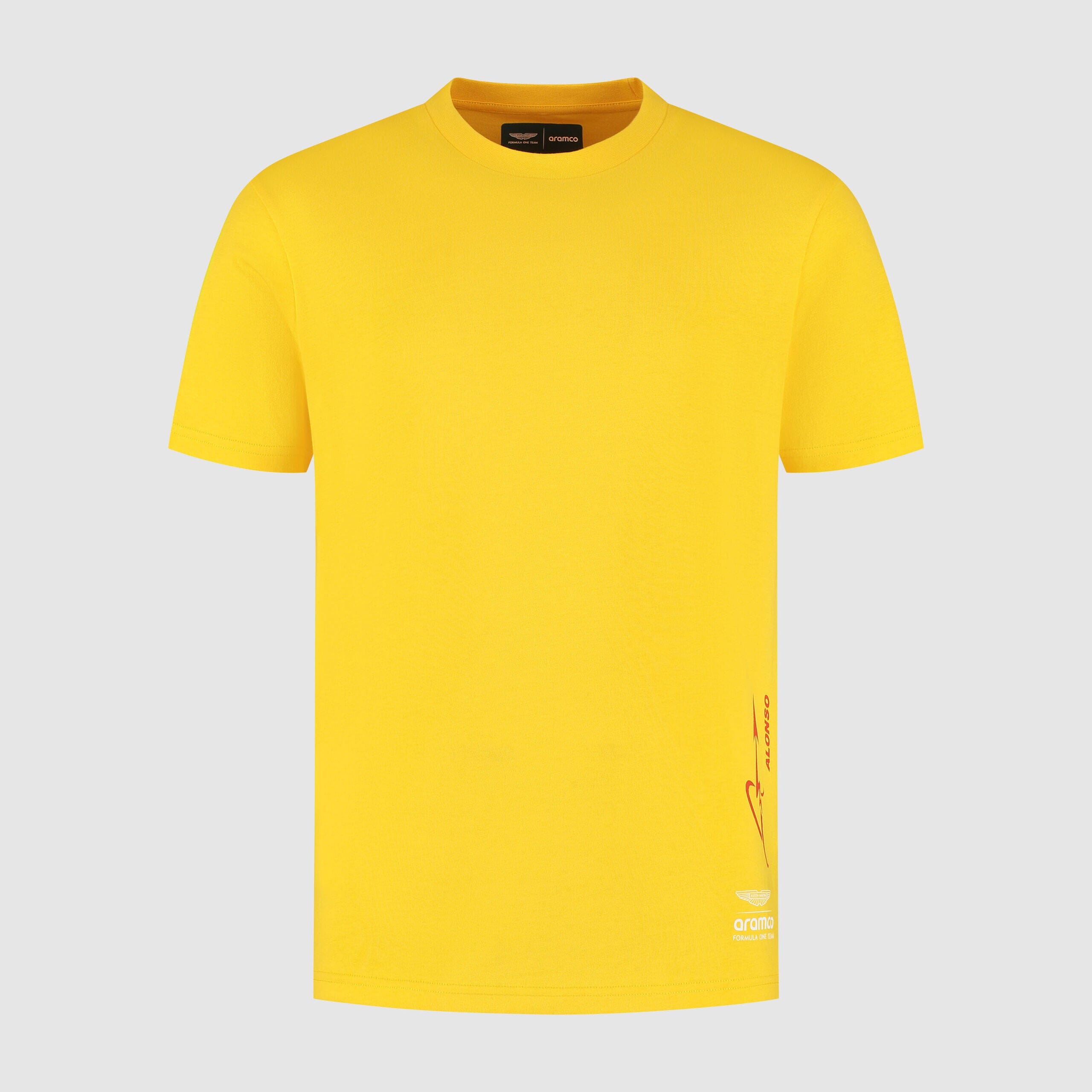 Aston Martin F1 Special Edition Spain GP T-Shirt - Yellow Aston Martin F1
