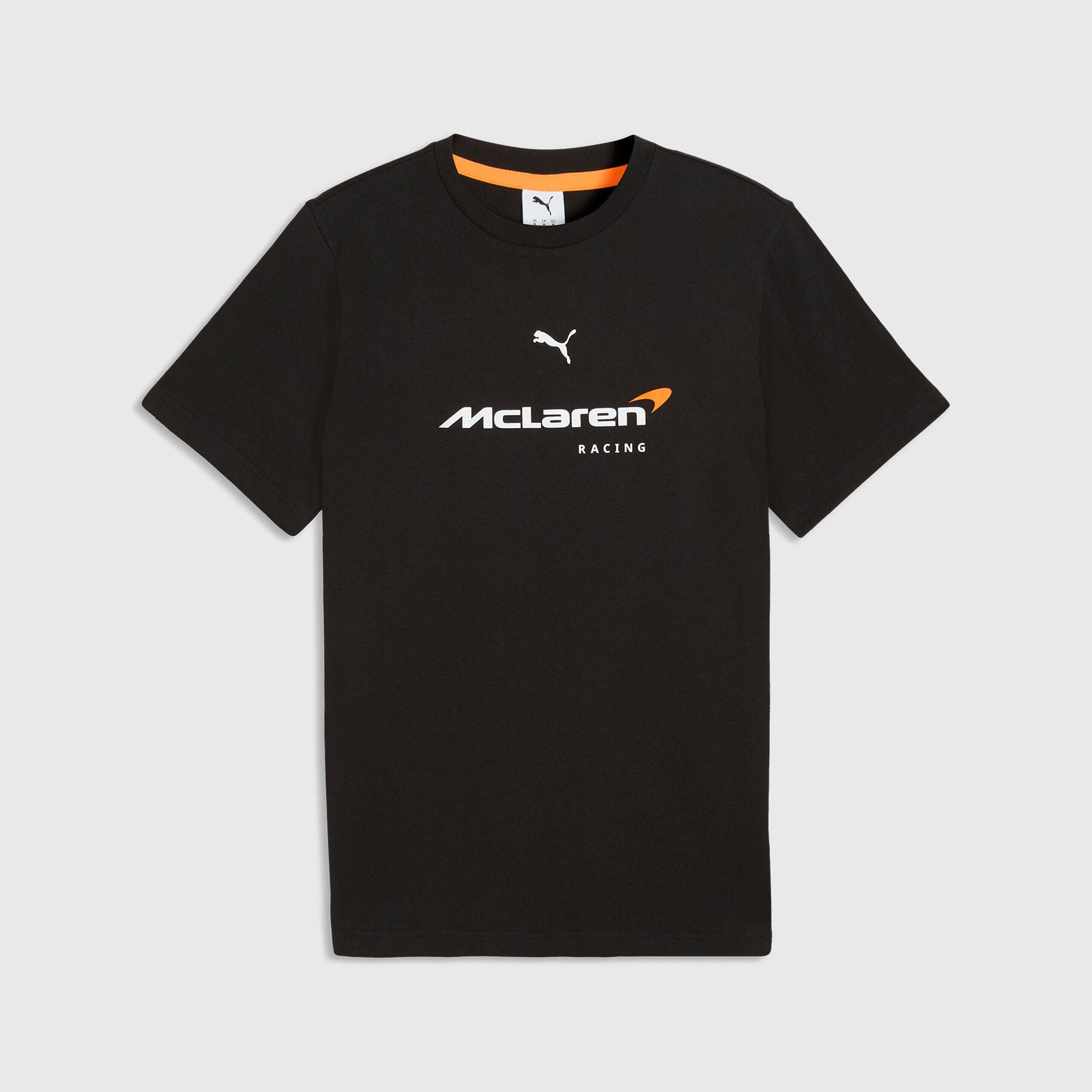 McLaren F1 Essentials Large Logo T-Shirt - Puma Black/Papaya T-shirts McLaren XS Black 